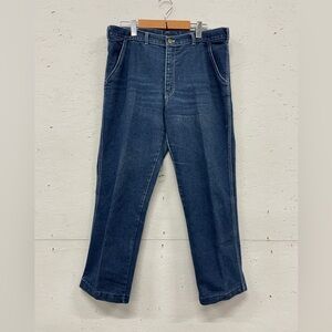 Vintage 80s Allegro Creased Denim Jeans, Size 34”